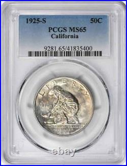 California Commemorative Silver Half Dollar 1925-S MS65 PCGS