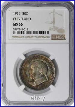 Cleveland Commemorative Silver Half Dollar 1936 MS66 NGC