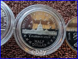 Commemorative Half Dollar Coins, Several Types, All Proof