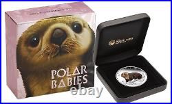 Complete 5-Coin set 2017 Polar Babies 2.5 oz Silver Proof 50c Half Dollar
