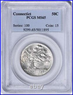 Connecticut Commemorative Silver Half Dollar 1935 MS65 PCGS