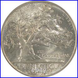 Connecticut Tercentenary Commemorative 50Cr 1935 MS 64 ANACS SKUCP166