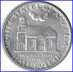 Delaware Commemorative Silver Half Dollar 1936 Choice BU Uncertified #309