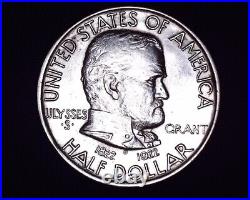 Extremely Nice 1922 Grant Memorial Commemorative Silver Half Dollar #S342