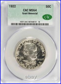 Grant Commemorative Half Dollar 1922 MS64 CACG Grant Commemorative Half Dollar 1922 MS64 CACG