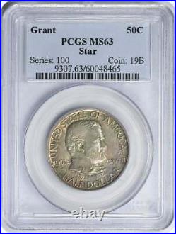 Grant Commemorative Silver Half Dollar Star 1922 MS63 PCGS
