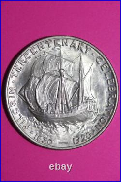 High Grade 1920 Pilgrim Tercentenary Commemorative Silver Half Dollar Coin 1036