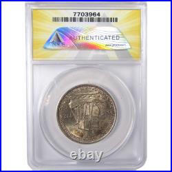 Huguenot Commemorative Half Dollar 1924 MS 64 ANACS Silver SKUI17885