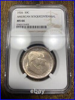 (KP#16) 1926 NGC MS66 American Sesquicentennial Commemorative Half Dollar 50c