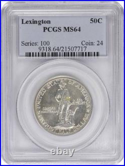 Lexington Commemorative Silver Half Dollar 1925 MS64 PCGS
