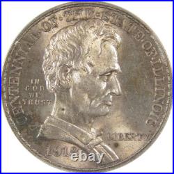 Lincoln Illinois Commemorative 50C 1918 MS 63 ANACS Silver SKUCPC0821