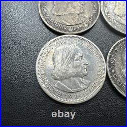 Lot of 6 Christopher Columbus 1892 1893 US Silver Commemorative Half Dollars Lot of 6 Christopher Columbus 1892 1893 US Silver Commemorative Half Dollars