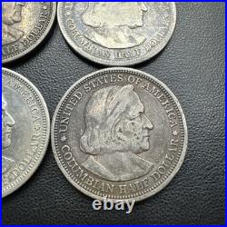 Lot of 6 Christopher Columbus 1892 1893 US Silver Commemorative Half Dollars Lot of 6 Christopher Columbus 1892 1893 US Silver Commemorative Half Dollars