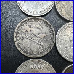 Lot of 6 Christopher Columbus 1892 1893 US Silver Commemorative Half Dollars Lot of 6 Christopher Columbus 1892 1893 US Silver Commemorative Half Dollars