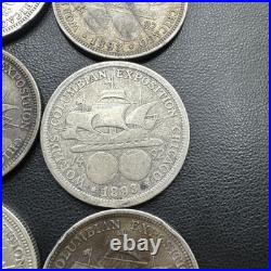Lot of 6 Christopher Columbus 1892 1893 US Silver Commemorative Half Dollars Lot of 6 Christopher Columbus 1892 1893 US Silver Commemorative Half Dollars