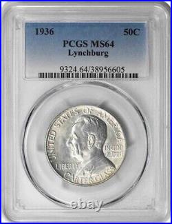 Lynchburg Commemorative Silver Half Dollar 1936 MS64 PCGS