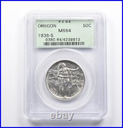 MS64 1938-S Oregon Trail Memorial Commemorative Half Dollar OGH PCGS 1104