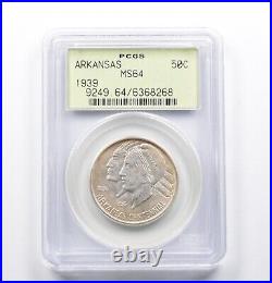 MS64 1939 Arkansas Centennial Commemorative Half Dollar OGH PCGS 1106