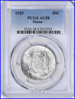 Maine Commemorative Silver Half Dollar 1921 AU58 PCGS
