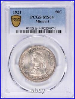 Missouri Commemorative Silver Half Dollar 1921 MS64 PCGS