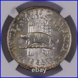 NGC US Wisconsin Commemorative Half Dollar 1936 50C Silver Coin Mint Lustre MS65