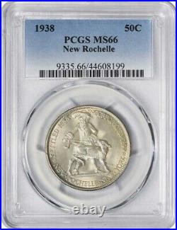 New Rochelle Commemorative Silver Half Dollar 1938 MS66 PCGS