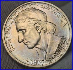 Nicely Toned 1934 Daniel Boone Half Dollar UNC BU 90% Silver Commemorative CHBN1