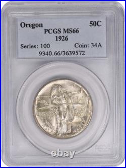 Oregon Commemorative Silver Half Dollar 1926 MS66 PCGS