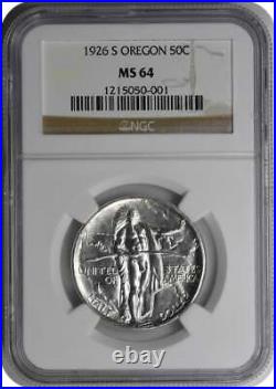 Oregon Commemorative Silver Half Dollar 1926-S MS64 NGC
