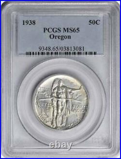 Oregon Commemorative Silver Half Dollar 1938 MS65 PCGS