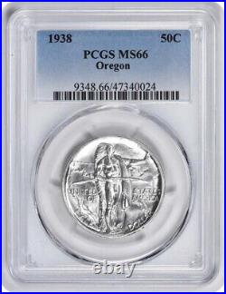 Oregon Commemorative Silver Half Dollar 1938 MS66 PCGS