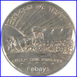 Oregon Trail Commemorative 50C 1926 S AU 58 Details ANACS SKUCP153