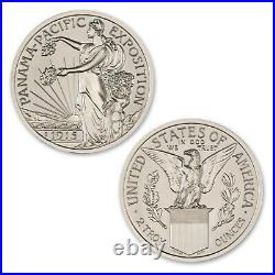 Pan-Pac Commemorative Half Dollar Memorial 2 oz Silver BU Round USA Made Coin