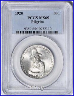 Pilgrim Commemorative Half Dollar 1920 MS65 PCGS