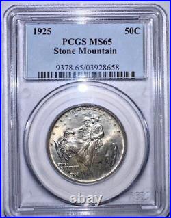 RARE 1925 STONE MOUNTAIN Half Dollar U. S. MINT PCGS MS 65 $338.88