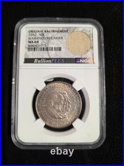RARE-1952 50C Washington-Carver Silver Commemorative (BULLION PLUS-BAG FRAGMENT)