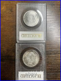 RARE Blanchard Lot 2 Coin Half Dollars Booker T Washington Carver Commem Silver RARE Blanchard Lot 2 Coin Half Dollars Booker T Washington Carver Commem Silver