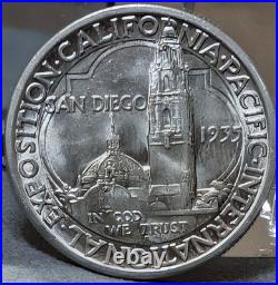 Rare 1935-S San Diego California-Pacific Exposition Half Dollar XF/AU 90% Silver