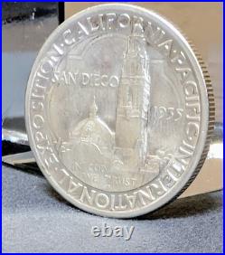 Rare 1935-S San Diego California-Pacific Exposition Half Dollar XF/AU 90% Silver