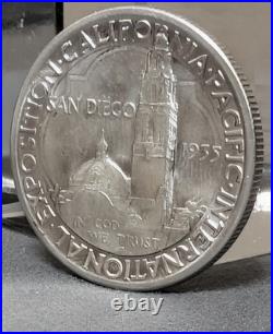 Rare 1935-S San Diego California-Pacific Exposition Half Dollar XF/AU 90% Silver