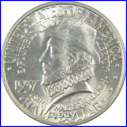 Roanoke Island Commemorative Half Dollar 1937 Uncirculated Silver