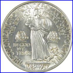 Roanoke Island Commemorative Half Dollar 1937 Uncirculated Silver