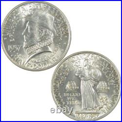 Roanoke Island Commemorative Half Dollar 1937 Uncirculated Silver