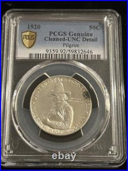 SASA 1920 Pilgrim Half Dollar 90% Silver PCGS GOLD SHEILD UNC Detail SASA 1920 Pilgrim Half Dollar 90% Silver PCGS GOLD SHEILD UNC Detail