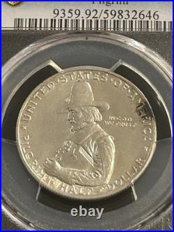 SASA 1920 Pilgrim Half Dollar 90% Silver PCGS GOLD SHEILD UNC Detail SASA 1920 Pilgrim Half Dollar 90% Silver PCGS GOLD SHEILD UNC Detail