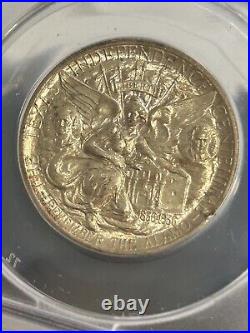 SASA 1934 texas commemorative half dollar Anacs Ms64 Planchet Defect