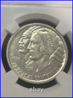 SASA 1936 Arkansas Commemorative Half Dollar NGC AU53 Low Mintage SASA 1936 Arkansas Commemorative Half Dollar NGC AU53 Low Mintage