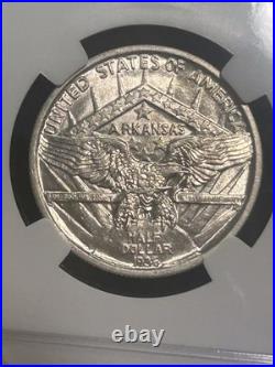 SASA 1936 Arkansas Commemorative Half Dollar NGC AU53 Low Mintage