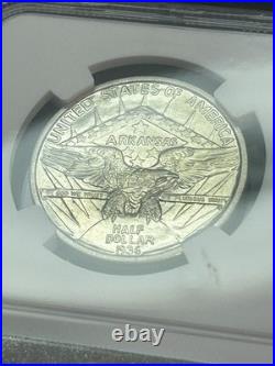 SASA 1936 Arkansas Commemorative Half Dollar NGC AU53 Low Mintage