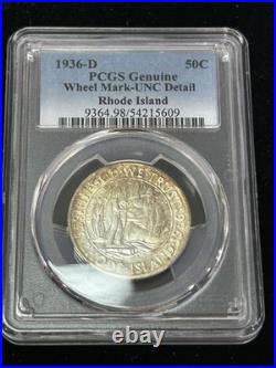 SASA 1936-D Rhode Island Commem Half Dollar PCGS Great Eye Appeal Nice Strike